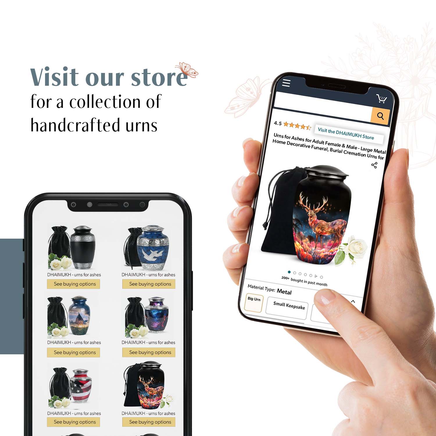 Rottweiler Pet Mini Urn for Ashes | Custom Memorial Keepsake Urn