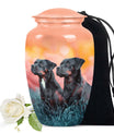Rottweiler Dog Funeral Memorial Urn for Ashes - Custom Pet Urn