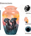Rottweiler Dog Funeral Memorial Urn for Ashes - Custom Pet Urn