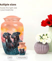 Rottweiler Dog Funeral Memorial Urn for Ashes - Custom Pet Urn