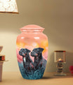 Rottweiler Dog Funeral Memorial Urn for Ashes - Custom Pet Urn