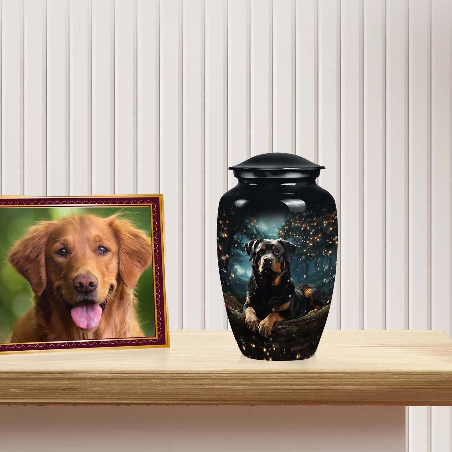Rottweiler Memorial Urn - Heartfelt Tribute for Pet Owners