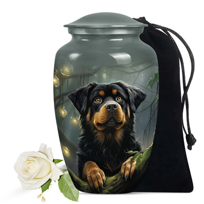 Gray Personalized Dog Keepsake Urn for Pet Ashes - Yatskia