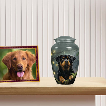 Gray Personalized Dog Keepsake Urn for Pet Ashes - Yatskia