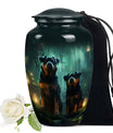 Rottweiler Dog Urn – Loving Remembrance Keepsake for a Pair of Pets