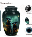Rottweiler Dog Urn – Loving Remembrance Keepsake for a Pair of Pets