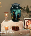 Rottweiler Dog Urn – Loving Remembrance Keepsake for a Pair of Pets