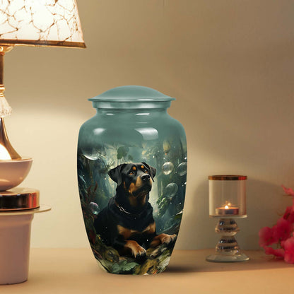 Green Personalized Dog Keepsake Urn for Pet Ashes - Yatskia