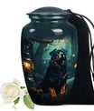 Lantern Light Dog Memorial Urn – Rottweiler Keepsake Urn for Ashes