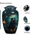 Lantern Light Dog Memorial Urn – Rottweiler Keepsake Urn for Ashes