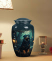Lantern Light Dog Memorial Urn – Rottweiler Keepsake Urn for Ashes