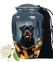 Gray Pet Remembrance Urn – Rottweiler Keepsake Urn for Ashes