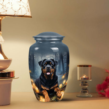Gray Personalized Dog Keepsake Urn for Pet Ashes - Yatskia