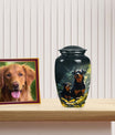 Two Rottweilers Dog Urn for Ashes – Pet Memorial Keepsake