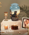 Pet Cremation Urn for Large Dogs – Rottweiler Tribute Urn