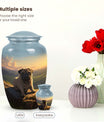 Pug Keepsake Urn with Sunset Art – Loving Dog Cremation Urn