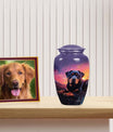 Purple Cremation Urn for Dogs – Rottweiler Memorial Urn