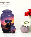 Purple Cremation Urn for Dogs – Rottweiler Memorial Urn