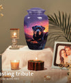 Purple Cremation Urn for Dogs – Rottweiler Memorial Urn
