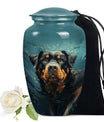 Rottweiler Pet Customized Cremation Urn for Ashes - Small Pet Urn