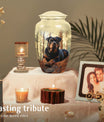Rottweiler Dog Cremation Urn for Ashes – Pet Memorial Urn