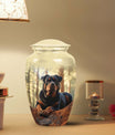 Rottweiler Dog Cremation Urn for Ashes – Pet Memorial Urn