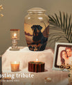 Rottweiler Dog Cremation Urn for Ashes - Pet Urns for Large Dogs