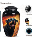 Rottweiler Dog Cremation Urn for Ashes - Memorial Urn for Pet