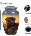 Rottweiler Dog Cremation Urn for Pet Ashes - Large Pet Urns