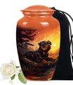 Rottweiler Dog Memorial Urn for Ashes - Modern Pet Urns