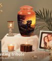 Rottweiler Dog Memorial Urn for Ashes - Modern Pet Urns