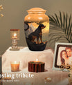 Handcrafted Urn Rottweiler Dog Pet Cremation Urn - Pet Urns for Ashes