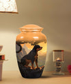 Handcrafted Urn Rottweiler Dog Pet Cremation Urn - Pet Urns for Ashes