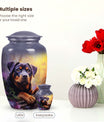 Rottweiler Puppy Pet Cremation Urn for Ashes - Pet Memorial Urns