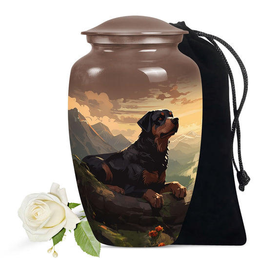 Rottweiler Cremation Urn for Pet Ashes – Mountain Vista Dog Memorial