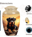 Rottweiler Cremation Urn for Pet Ashes – Sunset Mountain Dog Memorial Urn