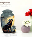 Rottweiler Cremation Urn for Pet Ashes – Forest Dog Memorial Urn