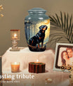 Rottweiler Cremation Urn for Pet Ashes – Forest Dog Memorial Urn