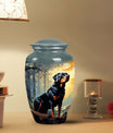 Rottweiler Cremation Urn for Pet Ashes – Forest Dog Memorial Urn