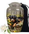 Rottweiler Puppy Cremation Urn for Pet Ashes – Forest Dog Memorial Urn