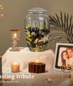 Rottweiler Puppy Cremation Urn for Pet Ashes – Forest Dog Memorial Urn