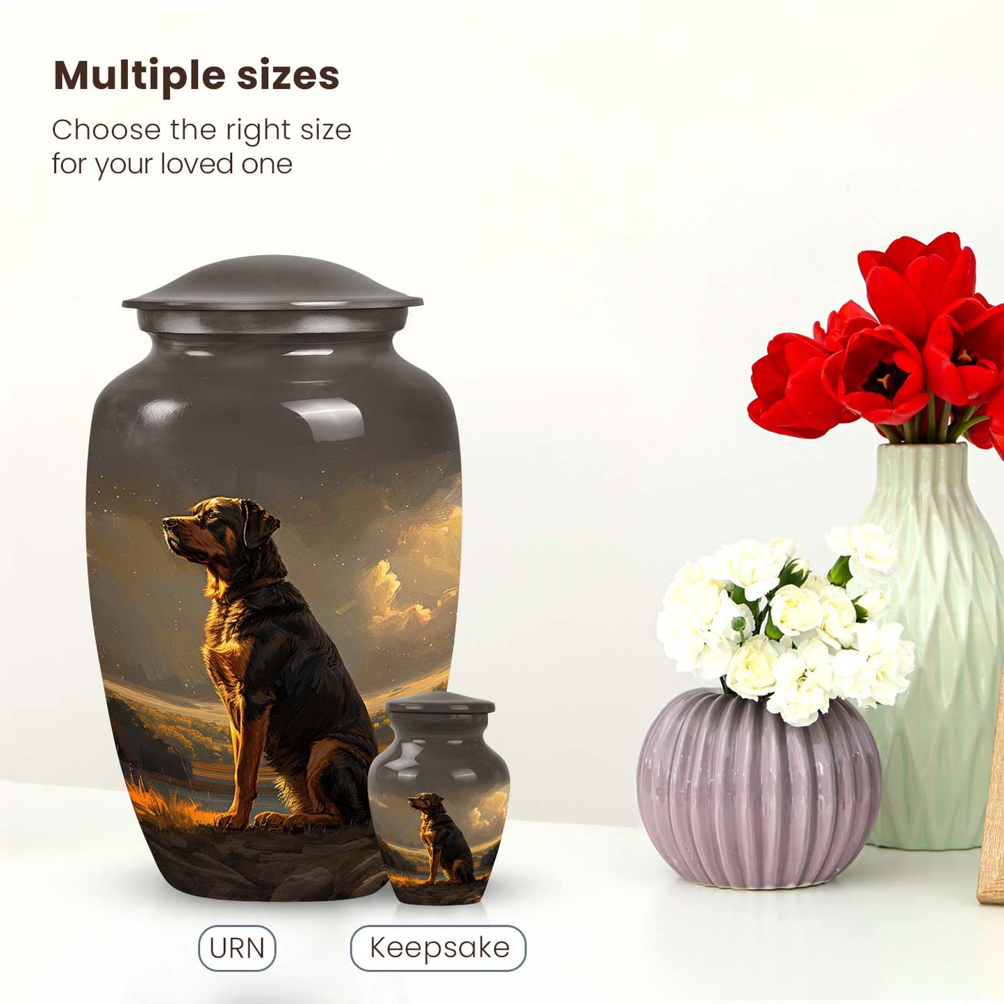 Personalized Dog Cremation Urn for Pet Ashes -  Yatskia