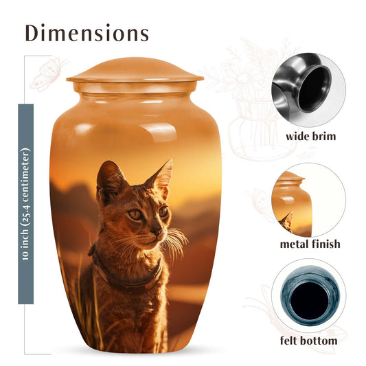 Cat Cremation Urn for Pet Ashes - Pet Memorial for Cat Owners
