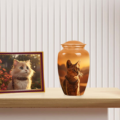 Personalized Pet Cremation Urn for Pet Ashes - 6-inch, 40 cu in - Yatskia
