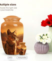 Sunset Cat Cremation Urn for Pet Ashes - Soulful Pet Memorial for Cat Owners