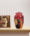 Colorful Bengal Cat Urn for Beloved Pet - Custom Pet Urns for Cats