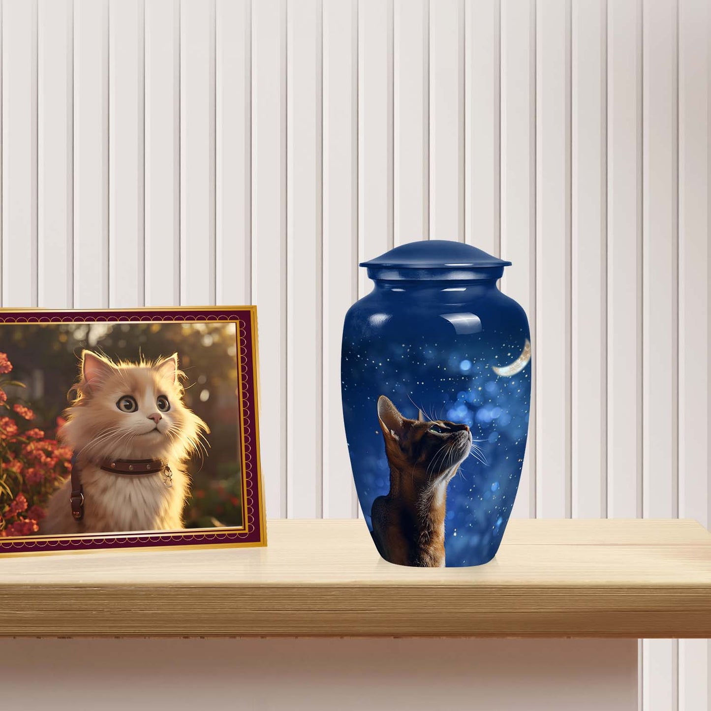Personalized Pet Cremation Urn for Pet Ashes - 6-inch, 50 cu in - Yatskia