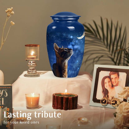 Personalized Pet Cremation Urn for Pet Ashes - 6-inch, 50 cu in - Yatskia