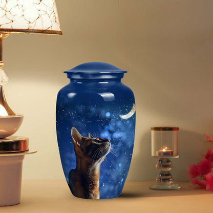 Personalized Pet Cremation Urn for Pet Ashes - 6-inch, 50 cu in - Yatskia