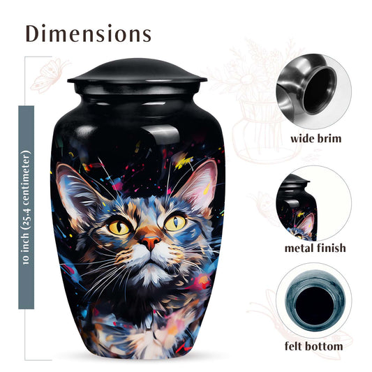 Personalized Pet Cremation Urn for Pet Ashes - 6-inch, 40 cu in - Yatskia